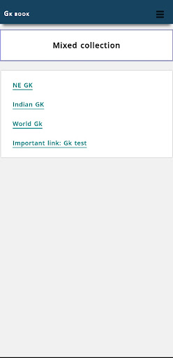 Gk Book: Exam preparation Screen 2