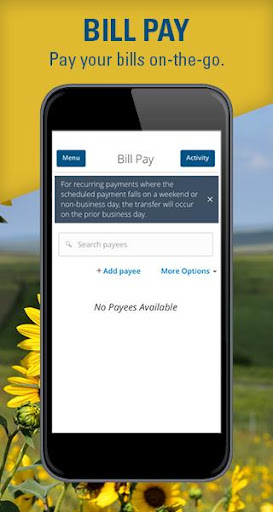 Android application Bank of Blue Valley screenshort