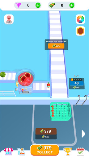 Android application Idle Juice Factory screenshort