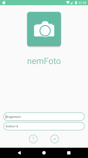 Android application nemFoto Nyborg Kommune screenshort
