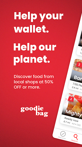 Android application Goodie Bag: Local Food Deals screenshort