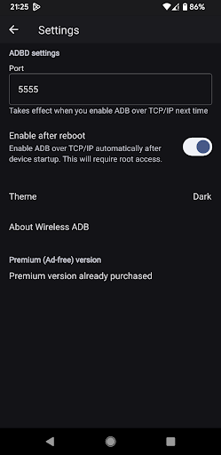 Wireless ADB: ADB over TCP/IP Screen 2