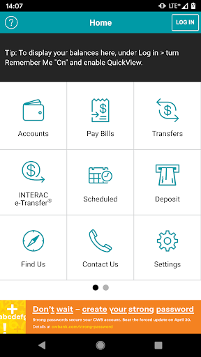 Canadian Western Bank Mobile Screen 2