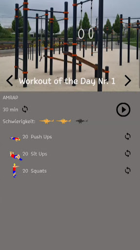 Android application MiTa988 Workout LITE screenshort