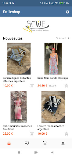 Android application Smileshop screenshort