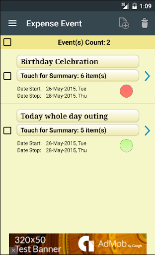 Android application Expense Bill Split screenshort