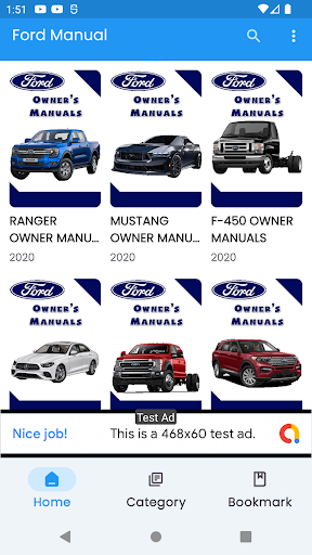 Android application Ford Car Owner's Manual screenshort