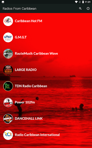 Android application Radios From Caribbean Live screenshort
