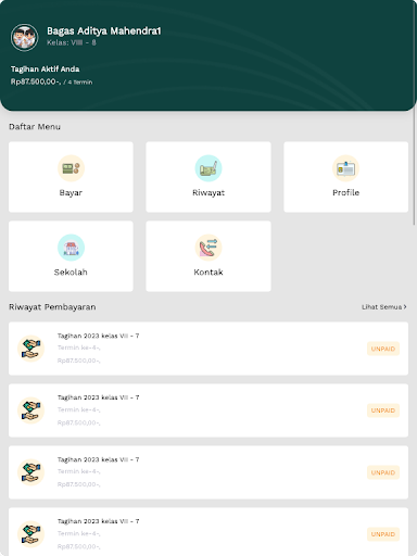 Administrasi Sekolah Screen 2