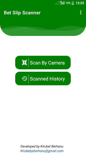 Android application Betting Slip Scanner screenshort