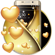 Gold Love Heart Theme  Icon