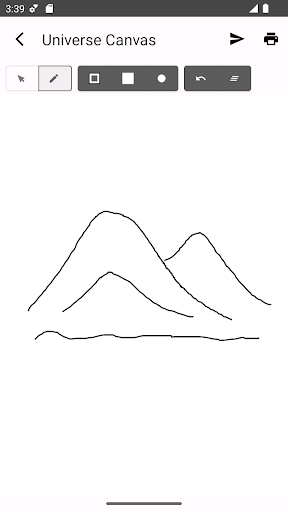 Android application Universe Canvas screenshort
