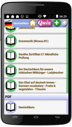 Android application Deutsch kurs screenshort