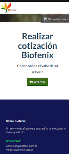 Android application Biofénix screenshort