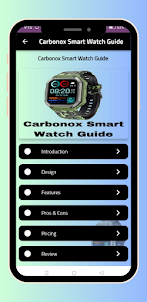 Carbonox Smart Watch Guide