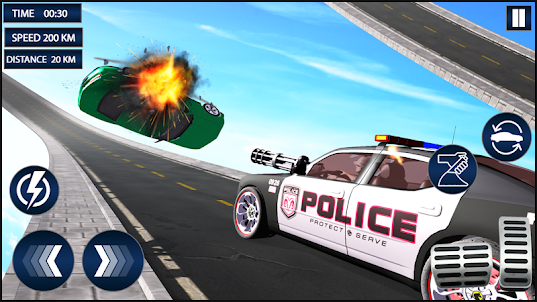 Police Car: 警察車 手機遊戲 狂野 車 硕士