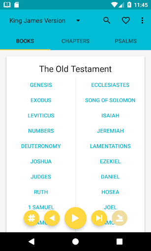 Android application Audio Bible screenshort