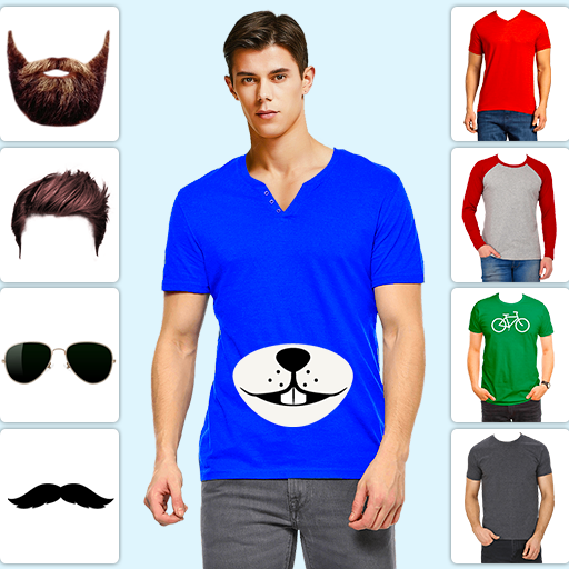Men T-Shirt Design Photo Maker logo