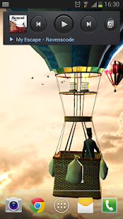 Captura de pantalla de fons de pantalla 3d de globus aerostàtics