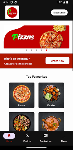 Android application Paprika Grill House screenshort