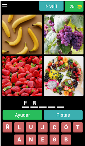 Android application 4 fotos 1 palabra screenshort