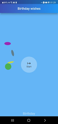 Android application Birthday greetings screenshort