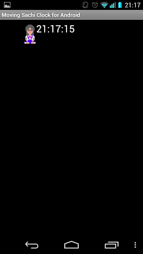 Moving Sachi Clock Screen 3