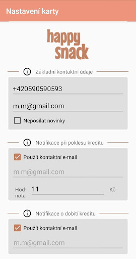 HappySnack mobile Screen 3