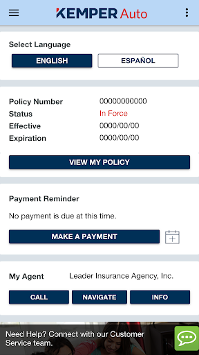 Kemper Auto Insurance Screen 2