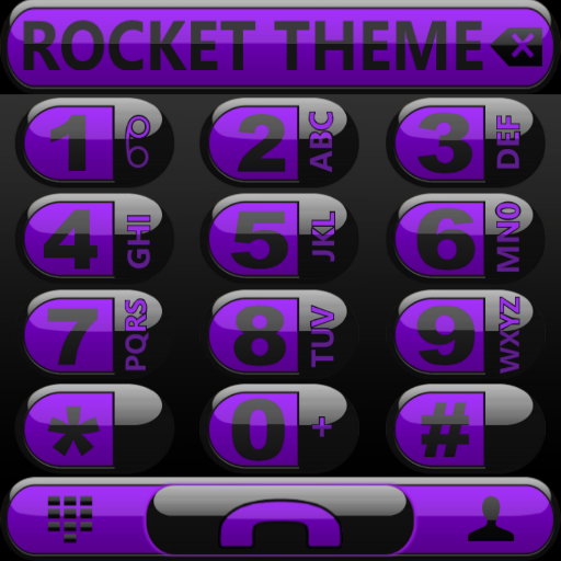 Theme Futura Purple Rocketdial