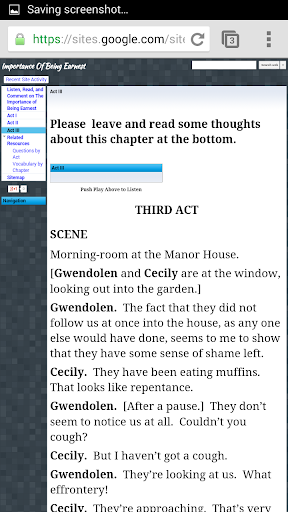 Importance of Being Earnest