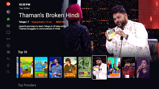 Android application PiSHOW TV screenshort