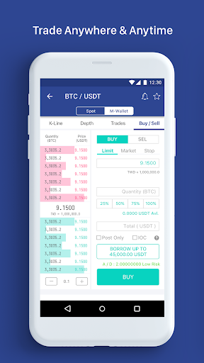 MAX Exchange - Buy Bitcoin Screen 3