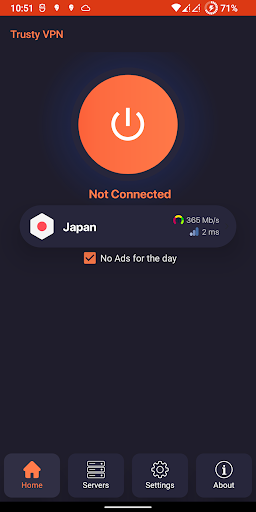 Trusty VPN - Gate VPN Servers Screen 2