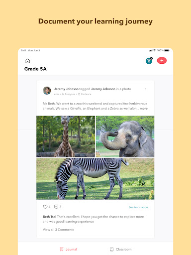 Screenshot of Toddle Student