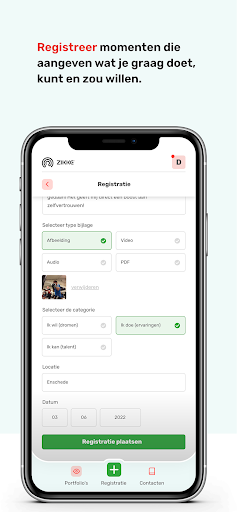 Zikke portfolio app Screen 3