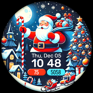 Holiday Santa Watch Face screenshot 17