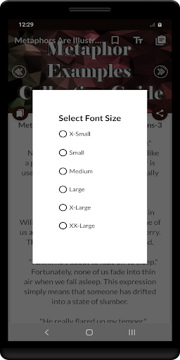 Metaphor Examples Collection Screen 3