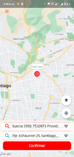 eTaxi Chile Screen 2