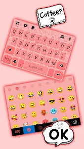 Latar Belakang Keyboard Pink D