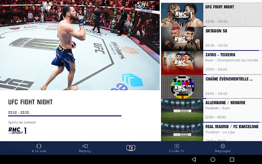 Screenshot of RMC Sport – Live TV, Replay