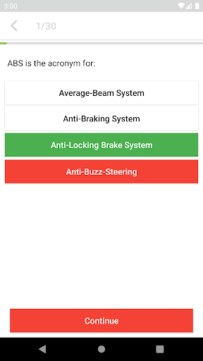 DMV Practice Test Hawaii 2023 Screen 3