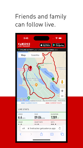 Screenshot of Bike & Run Tracker - Cadence