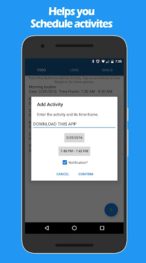 A to B - Schedule Your Tasks Screen 2