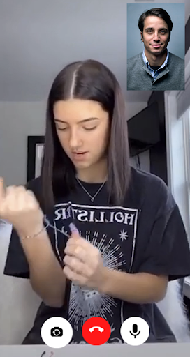 Android application Charli D'Amelio Video Call screenshort