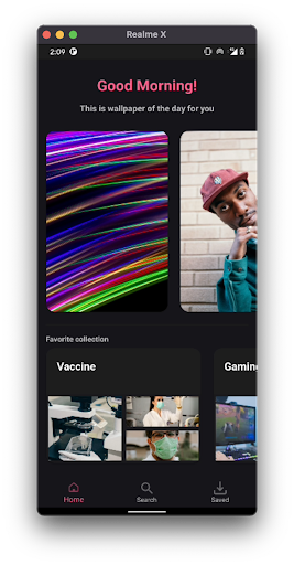 Android application Walla - open source wallpaper screenshort