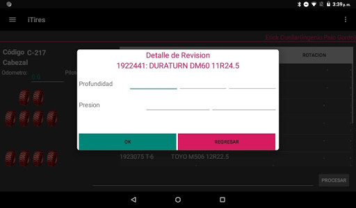 tires app Screen 3