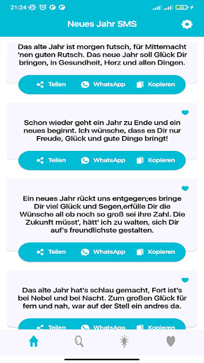 Android application Frohes neues Jahr SMS 2023 screenshort