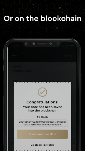 GSNotes by G999 Blockchain Screen 3
