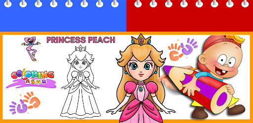 Princess Peach Coloring